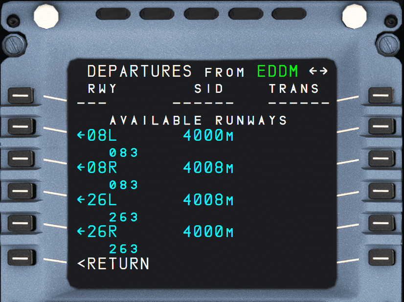 DEPARTURE Page