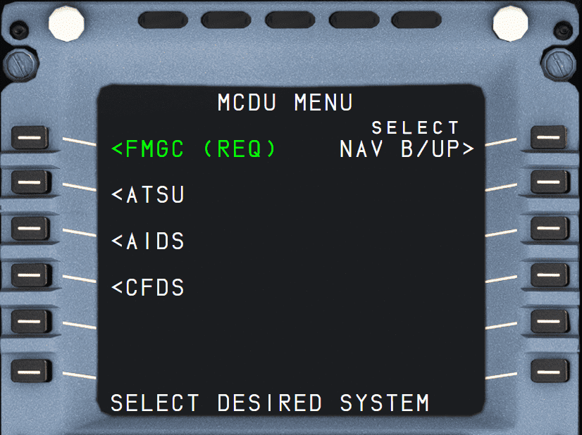 MCDU MENU